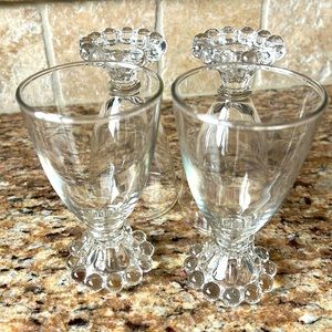 Vintage candlewick small glasses… 4 pcs